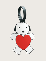 lover puppy luggage tag