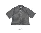 Fury Seersucker クロップ半袖シャツ