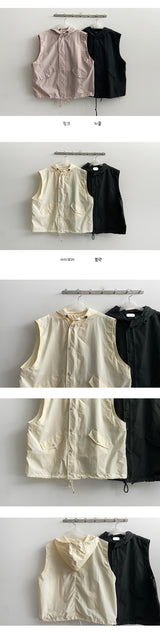 Vitules Barak Snap Hooded Vest Zip-Up