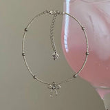 silver ribbon necklace 