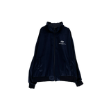 velvet track jersey zip-up