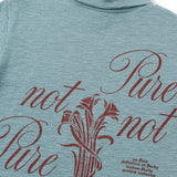 Not pure artwork turtleneck [Vintage blue]