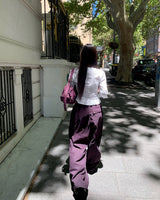 [ORIGINAL] Grape cut cotton pants