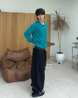 Leto Linen V-neck Summer Knit