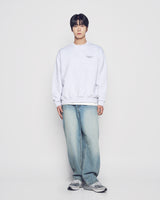 25FW BASIC LOGO NAPPING SWEATSHIRT MELANGE