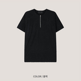 [S/S] ヘアラインハーフジップアップ(3color)