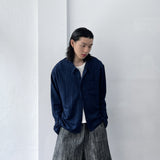 Crinkled Textured Long-Sleeve Shirt
