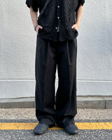 Sivenツータックワイドスラックス