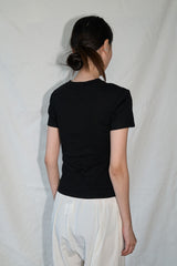 Ribbon Printing T-shirt (Black)