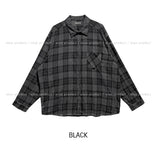 Posi smooth overfit checked shirt