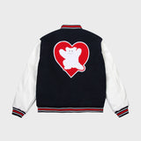 [UNISEX] Bear Heart Varsity Jacket