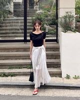 Hintz lace long skirt