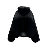 bomber washing hooded jumper