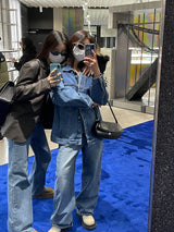 [MADE] Ditto wide long boots cut denim