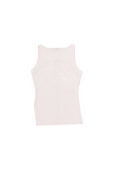 ROSE-SHAPED HEART SLEVELESS #IVORY