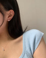 (silver925) Lovely ribbon piercing type1 *gold