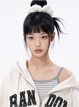 RANDOM STUD ARCH 2-WAY ZIP-UP (2color)