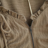 Riel Shirring Zip Top