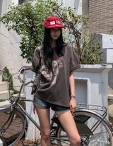 Bello Crop Print Short Sleeve T-shirt