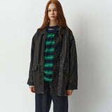 Oversized Fake Leather Jacket