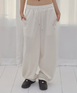 FROSS GLOSSY TRACK PANTS (IVORY) F26QD162