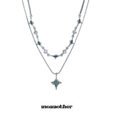 [S.Steel] Layered Oriental Surgical Necklcae