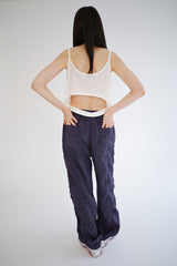 Silky jogger pants, Midnight blue