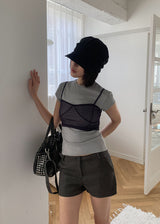 シャ ビスチェトップ (3color)