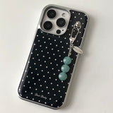 dot silver bumper case [black]