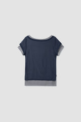 Mesh Layered Top / Grey