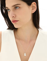 26SS★ Champagne Full Moon Big Bowl Long Necklace
