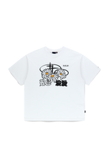 TRIPLE DAISY MIXED LOGO TEE SHIRT