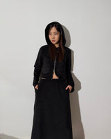 ポケットフリースフーディージャケット [Black]