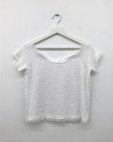 ラスレースオフショルダーTシャツ(3color)