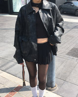 Pleated wrap skirt pants