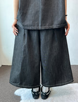 Daryl Rivet Stitch Raw Denim Bermuda Shorts 2color