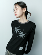 ソルナRネック長袖Tシャツ UNISEX