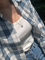 heart shell silver925 necklace natural SV