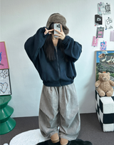 パラシュートバルーンピグメントコーデュロイパンツ🤎🩶💚🩵5カラー