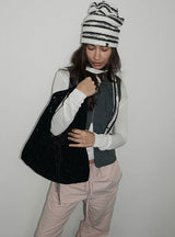 Jeanne Suede Shoulder Bag_Ivory