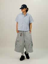 COS Crop Stripe Half Shirts
