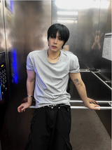 クロップマッスルフィットTシャツ