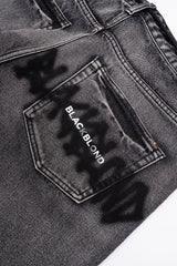 BBD Graffiti Metal Logo Denim Pants (Vintage Black)
