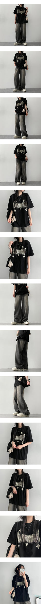 [Summer long pants] ハイクオリティ! サマーワイドデニムパンツ