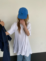 コットンフリルドレス