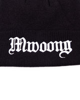 Mwoong 刺繍ロゴビーニー(BLACK)