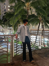 ASCLO College Linen Check Shirt (2color)