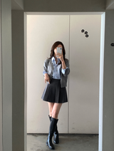 Wanted Pleated Mini Skirt