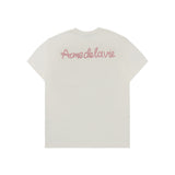 24FW CHAIN EMBOSSING SCRIPT PRINTING SHORT SLEEVE T-SHIRT CREAM