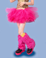 gyaru pop fur leg warmer (9color) 